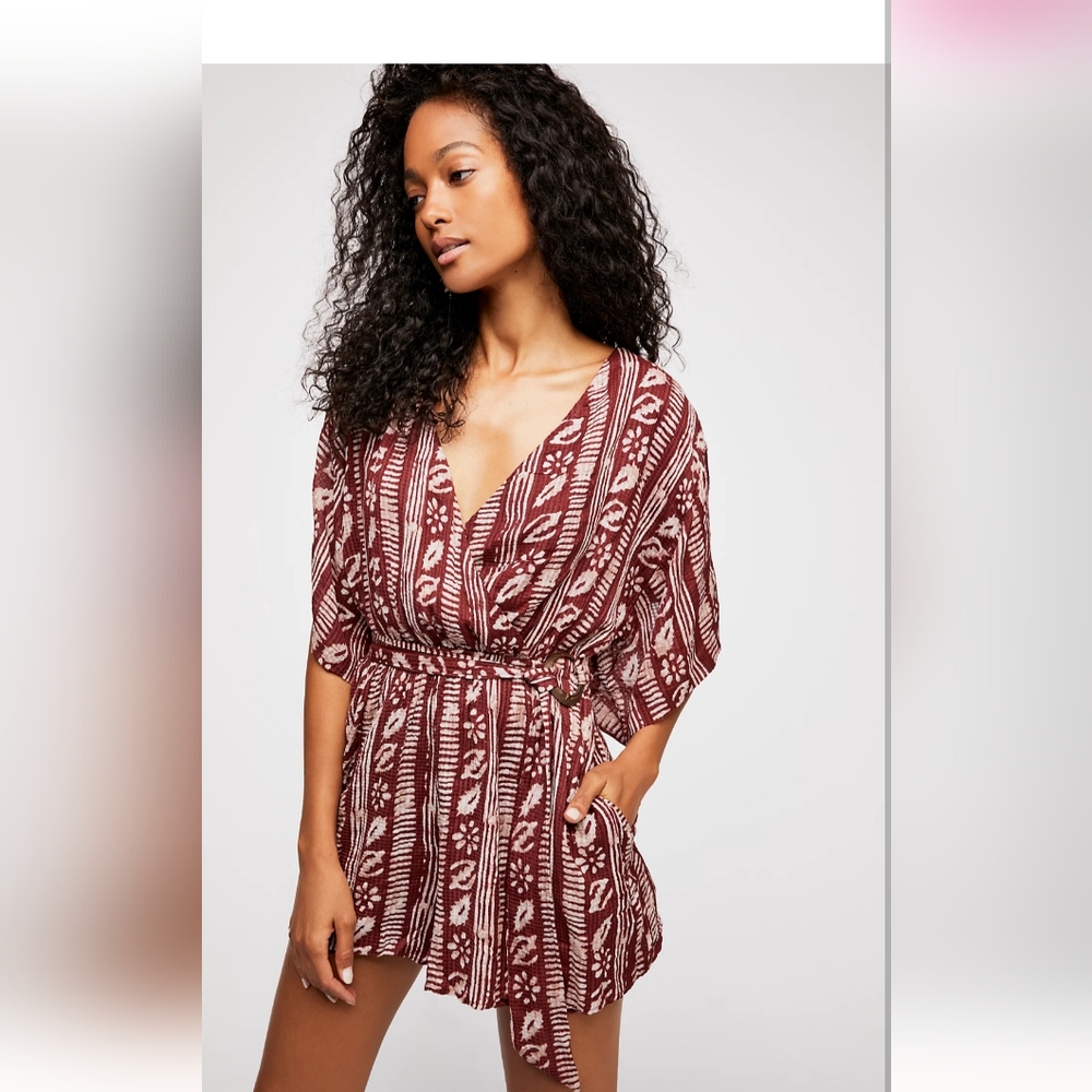 Free People Tribal Printed Romper Size Small